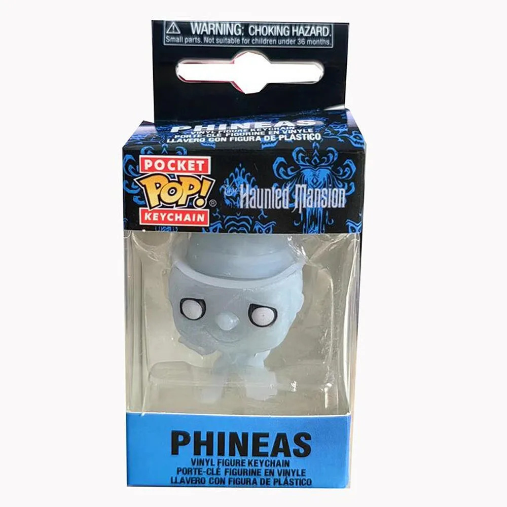 thumbnail image 4 of Funko Pop Disney Ezra Phineas Llavero Mansión Encantada Gus Hatbox Fantasma Pop Pocket Disney Llavero Figura de Acción de Vinilo Juguetes Muñecas, 4 of 5
