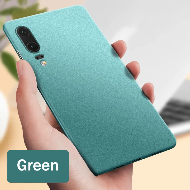 Slim Sandstone Matte Shockproof Phone Case - Hard PC Protective Cover