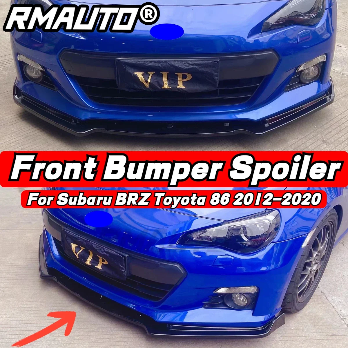 

For Subaru BRZ Toyota 86 2012-2020 Car Front Bumper Splitters Lip Diffuser Spoiler Body Kit Car Accessories Subaru BRZ Body Kit