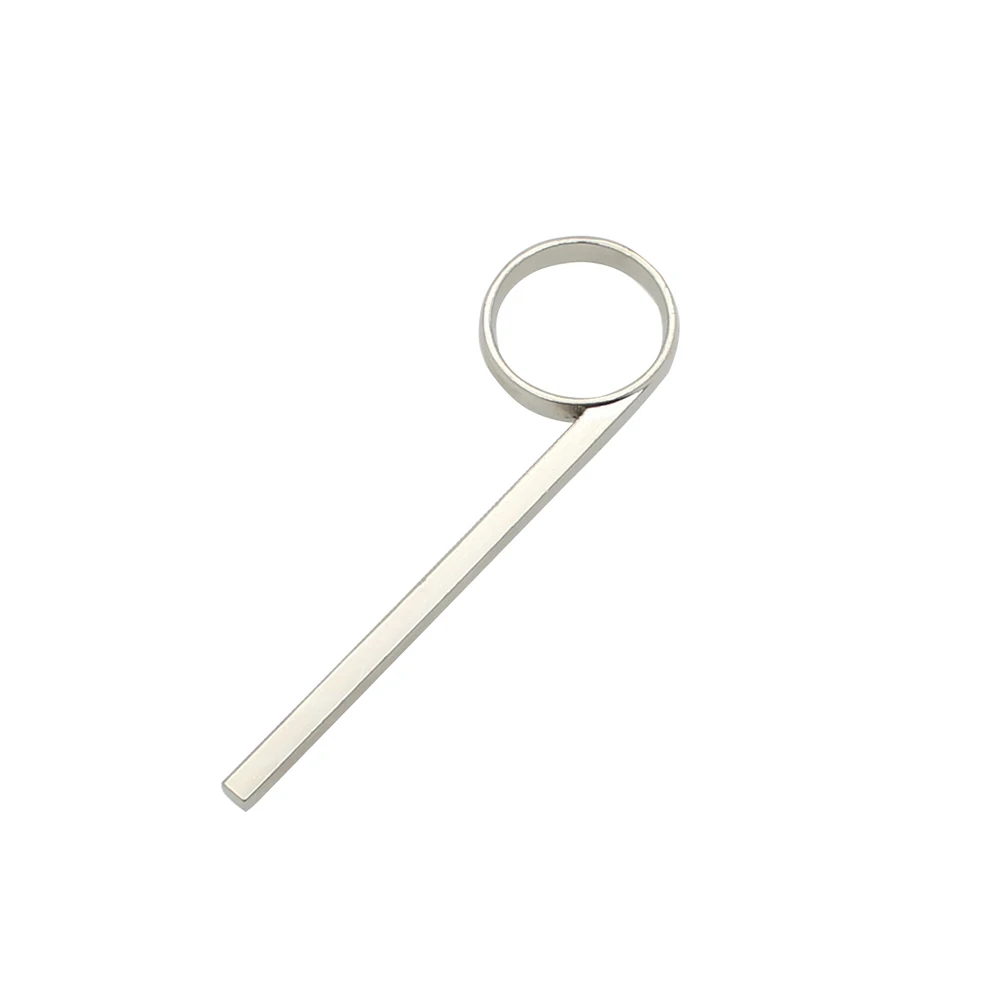 95mm Nickel-Plated Metal Trumpet Third Valve Sliding Finger Pull Ring Used For Trumpet Cornet Replacement Accessories Parts