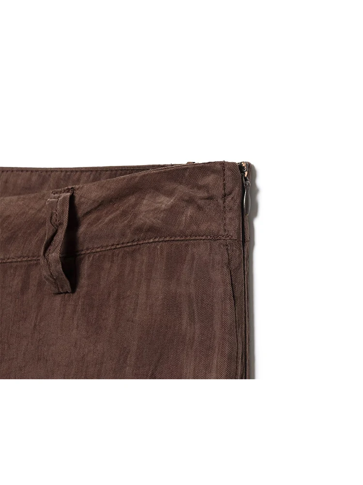 TFMLN Women Chic Top Pants Suits Elegant Turn Down Collar Short Sleeve Blouse High Waist Straight Trousers Chic Lady Leisure Set