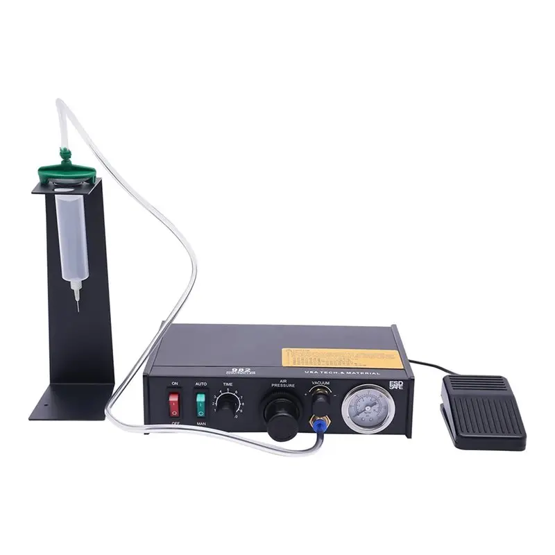 AED7-982 반자동 디스펜싱 머신 자동 수동 접착제 디스펜서 에어 펌프 드라이브 액체 바인더 컨트롤러 EU 플러그