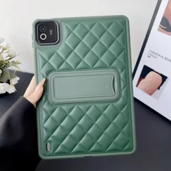 Luxury PU Leather Tablet Case with Kickstand Cover for Redmi Pad2 2025 (Green)