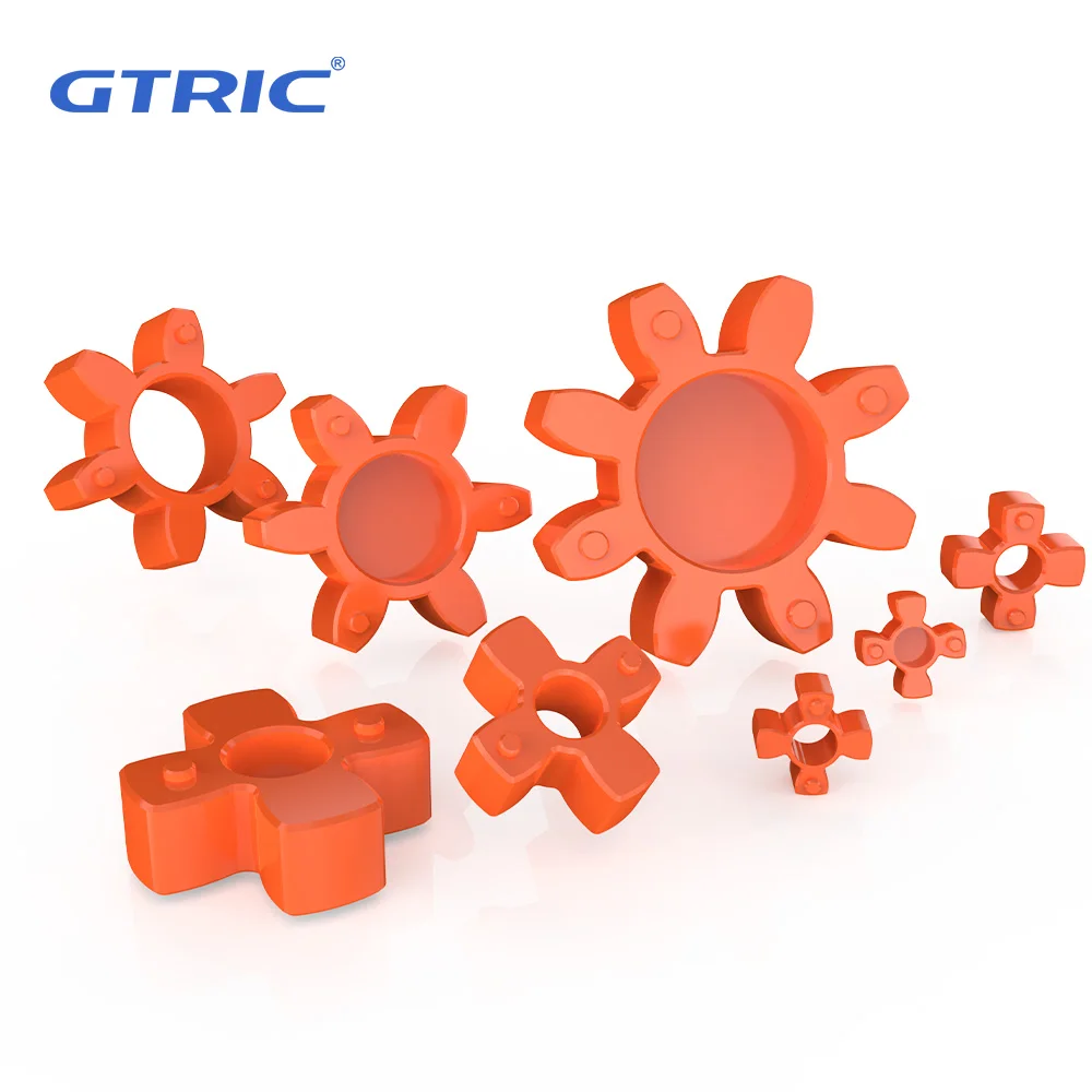 GTRIC Elastic Plum Blossom Pad Coupler Gasket Solid Plum Blossom Cushion Polyurethane Rubber Hollow Flexible Coupling Types Flexible Coupling Shaft Coupler Shaft Connector