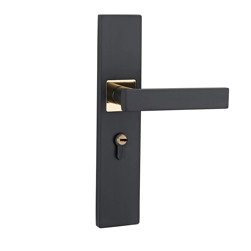 

European Silent Door Lock Silent Spring Door Lock Solid Square Tongue Bearing Linkage Silent Office Door Lock