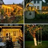 Solar Powered LED String Lights for Outdoor Christmas Garden Patio Balcony 8 Lighting Modes Waterproof Flickering Effect Light 5