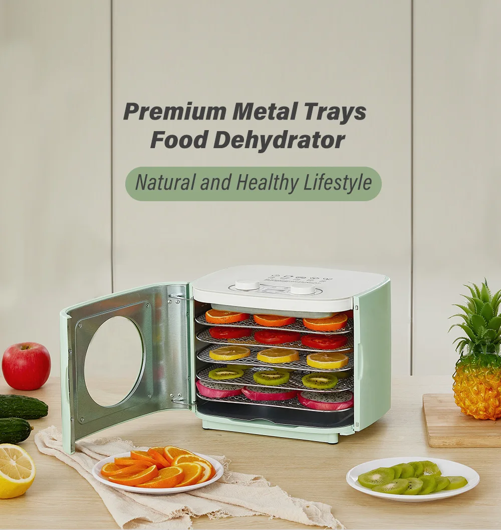 Food Dehydrator Electric Dried Fruit Machine Vegetable Dryer Beef Snack Jerky Dehydrator Meat Drying Machine Stainless Steel