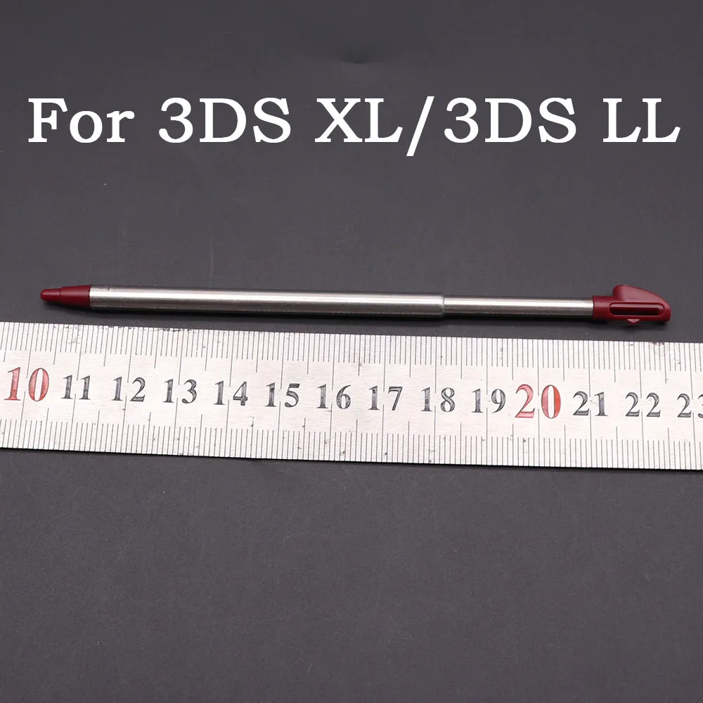 10pcs 플라스틱 스타일러스 스크린 금속 텔레스코픽 터치 펜 3DS LL XL 3DSLL 3DSXL 게임 콘솔 액세서리