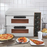 EB-1/2 Electric Pizza Kitchen Food Processor Double Layer Baker Machine Home Appliance Stainless Steel Cuisine Commercial Oven 1
