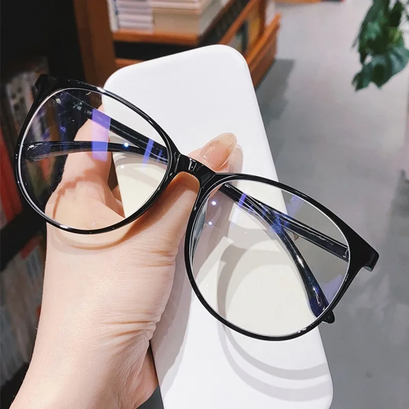 Anti Radiation Glasses Women Retro Round Frame Eyeglasses