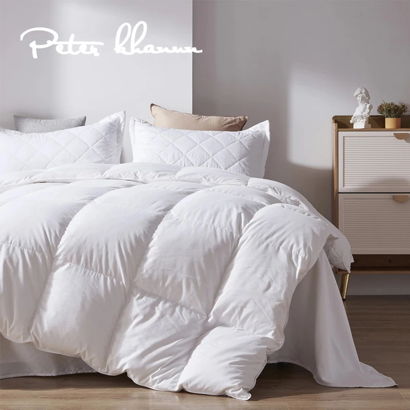 Peter Khanun Bedding Duvet Winter Thick Comforter Washable Microfiber Bedding Comforter With Corner Tabs Small Queen King Size