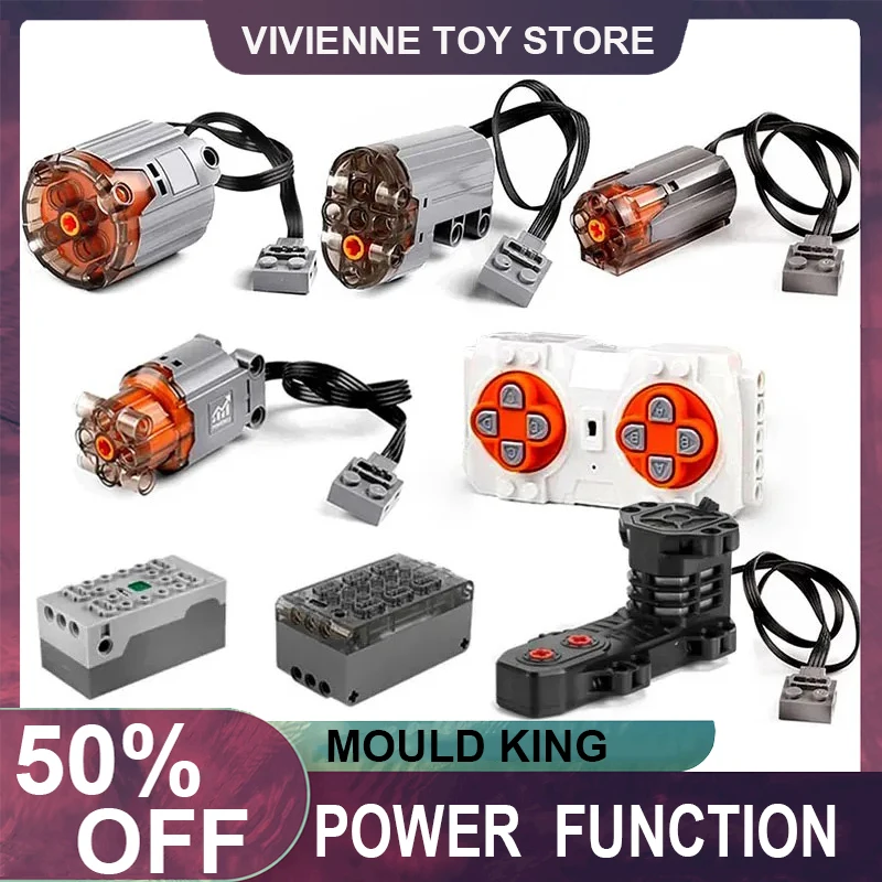 Mould King Technical RC Power Functions High Speed App Remote Control Servo L M Motor Compatible Lego 8287 88004 88003 88013