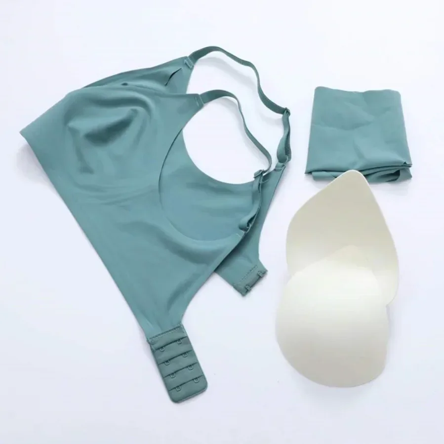 Latex Jelly Underwear Seamless Bras for Woman Wireless Sleep Removable Padded Bralette One Piece Brassiere No Wire Comfortable 4