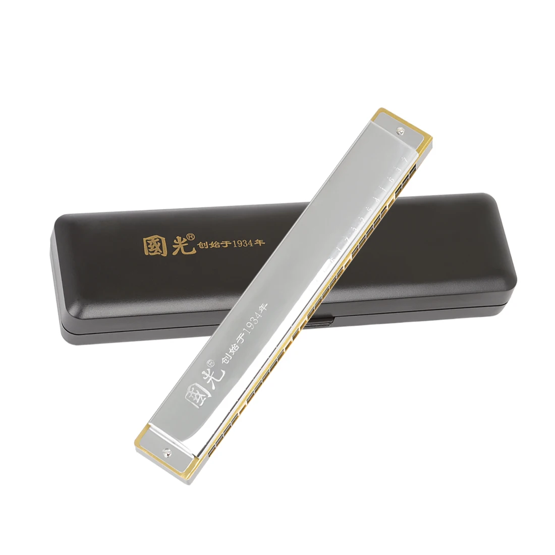 28 Hole C Key Polyphonic Harmonica Steel Harmonica Professional Wide Range practice Woodwind Musical Instrument
