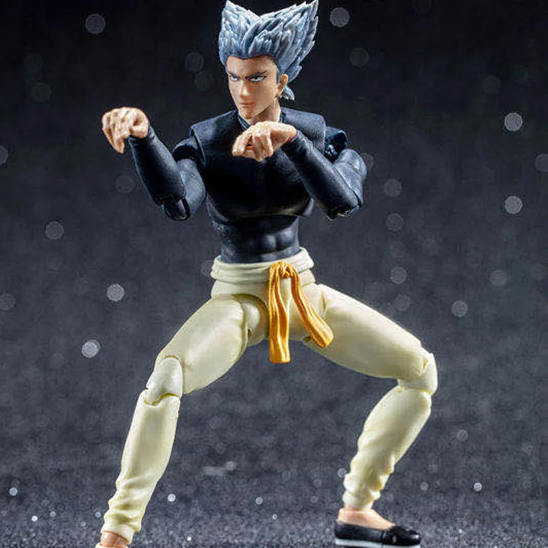 Фото Аниме-land дазин/великолепные игрушки/GT One Punch Man Сайтама Genos Garou 1/12 14 см/5,5 дюйма SHF/S.H.F ПВХ экшн-фигурка модель в наличии №3