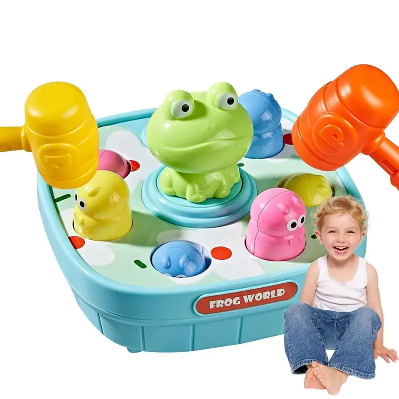

Baby Whack A Carrot Game Toy With Hammer Toddler Toys Mini Electronic Arcade Game With 2 Hammers Pounding Toys For Kids 2-4