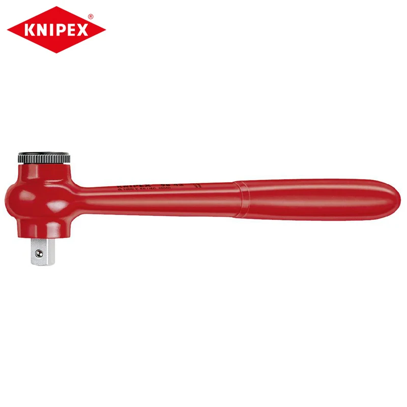 Knipex 98 42 Chiave A Cricchetto Reversibile 1/2 "Drive 1000V Isolata Con Guida Quadrata