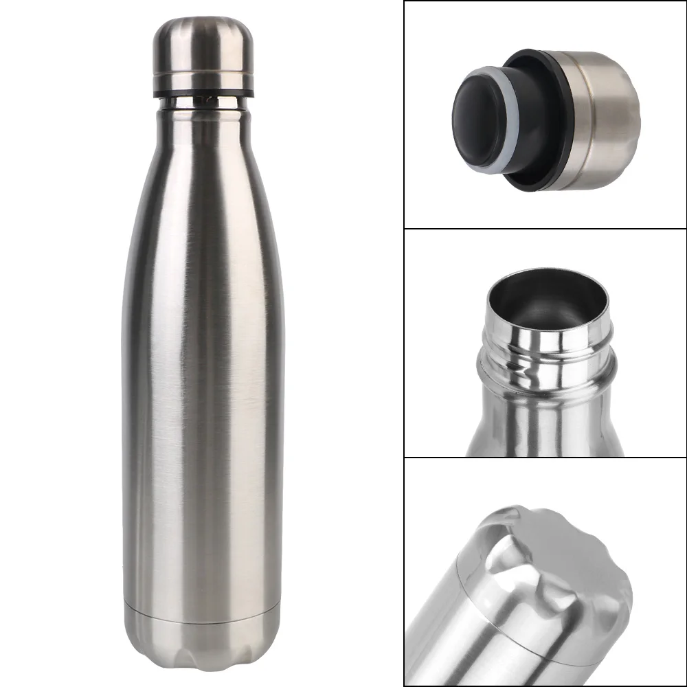 Stainless Steel Insulated Water Bottle - Double-Wall Vacuum Thermos