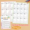 2 books Long Division Practice 2-digit Multiplication Worksheet Mathematical Operation Calculation Homework Workbook for student 6