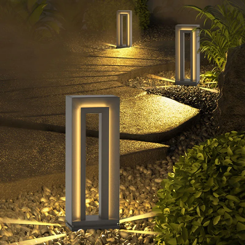 Waterproof IP65 LED Lawn Light AC85~265V Stainless steel Street lamp For Garden Path Landscape Courtyard Villa Outdoor Decorate