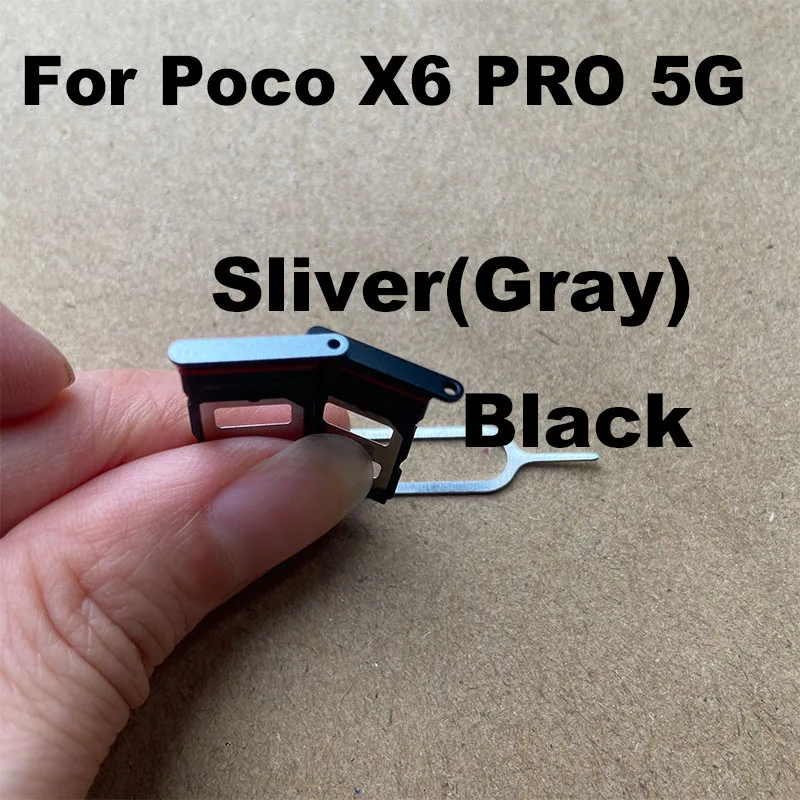 

Лоток для Sim-карты для Xiaomi Poco X6 PRO, держатель для Sim-карты, слот-адаптер и держатель лотка для Micro SD с бесплатным штифтом для извлечения, 1 шт.