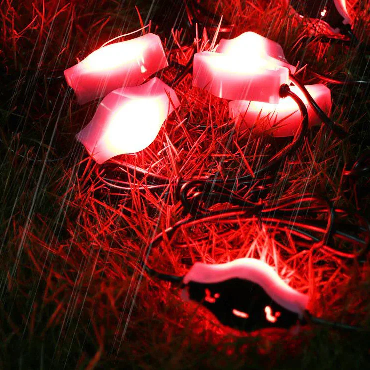 Solar Outdoor String Lights Waterproof Garden Courtyard Decoration For Christmas Holiday Party Landscape Lighting Atmosphere