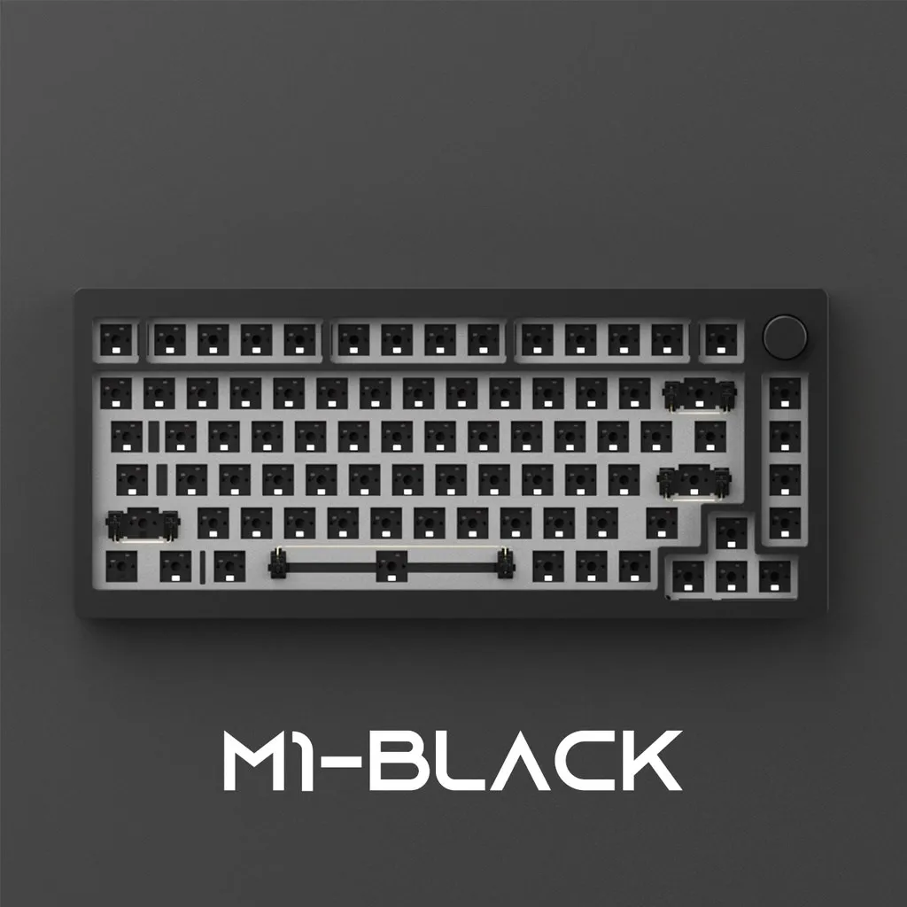 Akko MONSGEEK M1 DIY Kit 75% RGB Hot-swap South-facing Barebone Mechanical Aluminum Keyboard Kit CNC Metal VIA/QMK Gasket-Mount