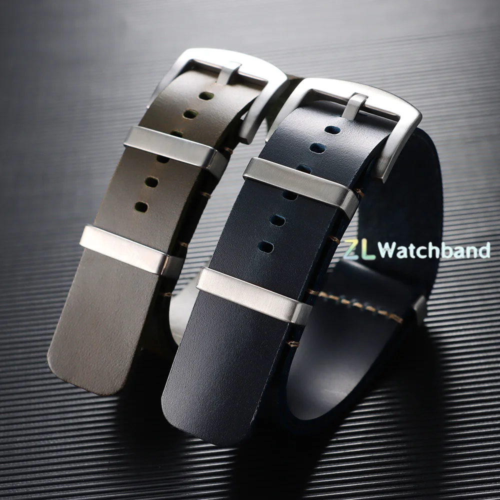 Premium Genuine Leather Watch Strap – One-Piece Adjustable Band, Replacement Accessory