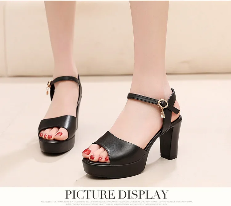 PlatiNum Sandals - Buckle Strap Detail