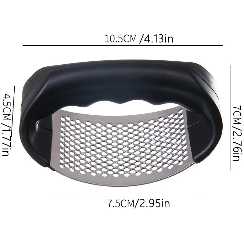 Stainless Steel Garlic Press – Effort-Saving One-Press Design with Easy-Clean Handle 6