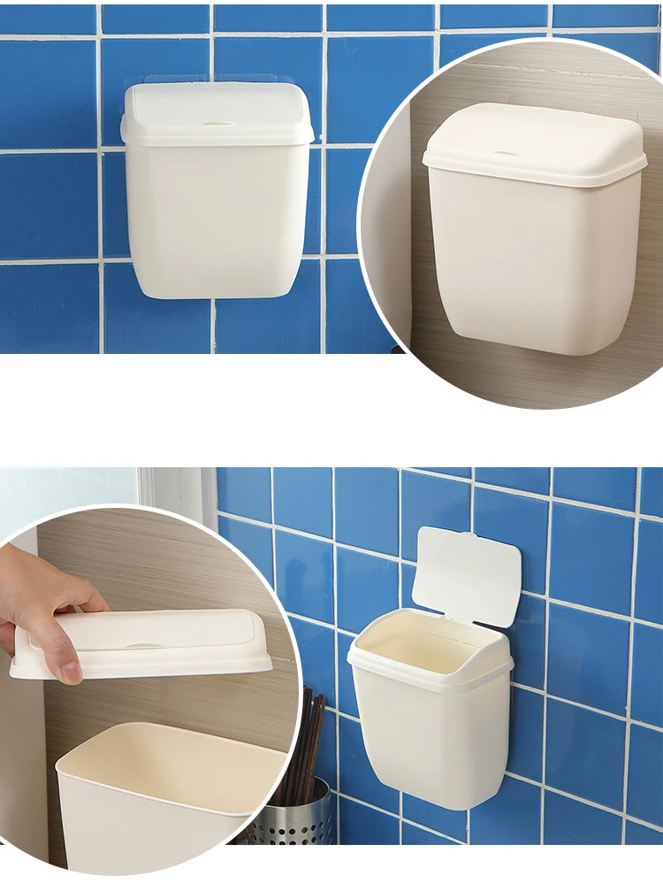 Pattumiera Da Parete Mini - Con Coperchio, Per Cucina O Bagno - Foto 11