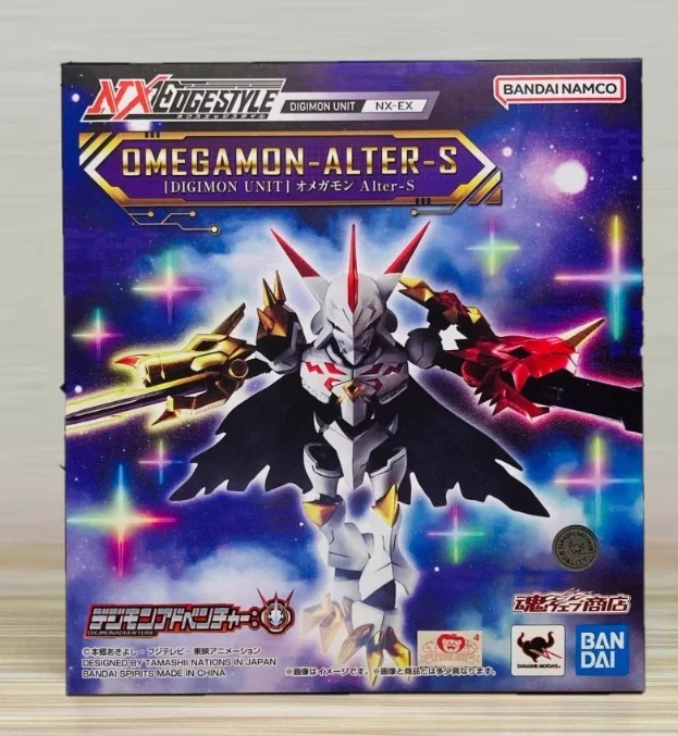 thumbnail image 1 of Figura de anime Digimon Adventure original de Bandai, estilo NXEDGE, figura de acción Omegamon Alter-S, juguetes para niños, regalo, modelo coleccionable, 1 of 5