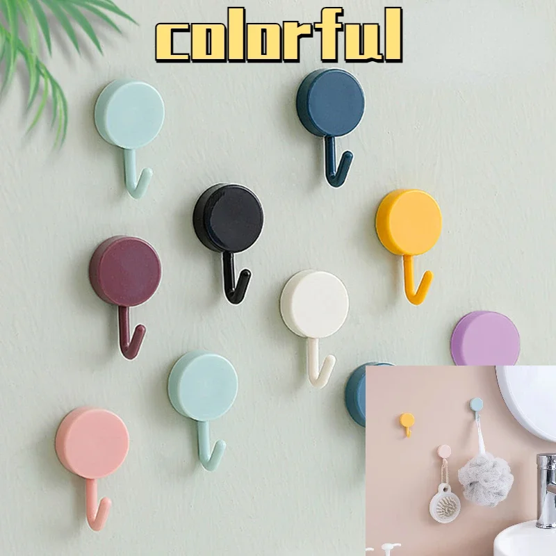 

Strong Hooks, Wall Door Hooks, Cabinet Hooks, Colorful Cuteness, Towel Racks, Hangers, Key Storage, Room Decoration Accessories