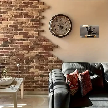 Vintage French Bulldog Metal Wall Art Sign 8x12 6