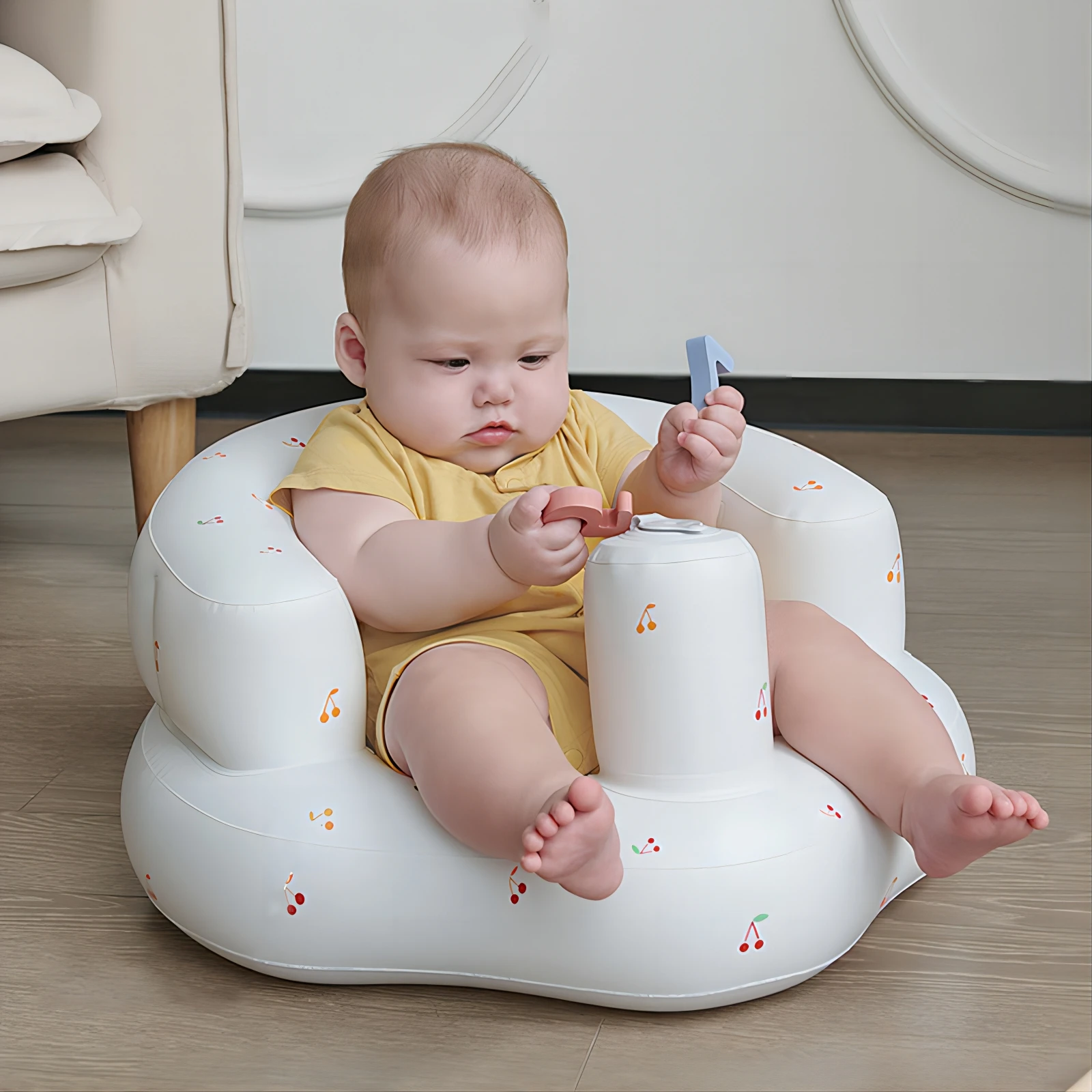 

Baby Seat Sofa Multifunctional Inflatable Seat Bathroom Sofa Baby Eating Chair Bathing Stool Inflatable Armchair Baby Rest Chair