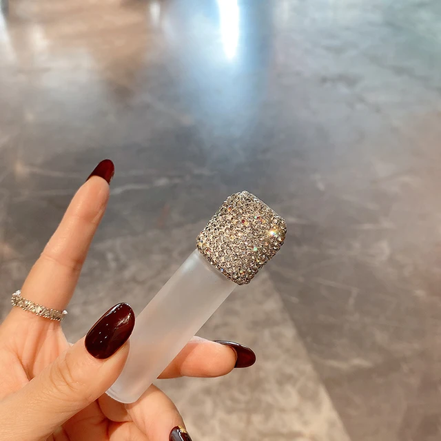 Sparkling Diamond Essential Oil Roller Bottles: Portable Luxury in a Glass