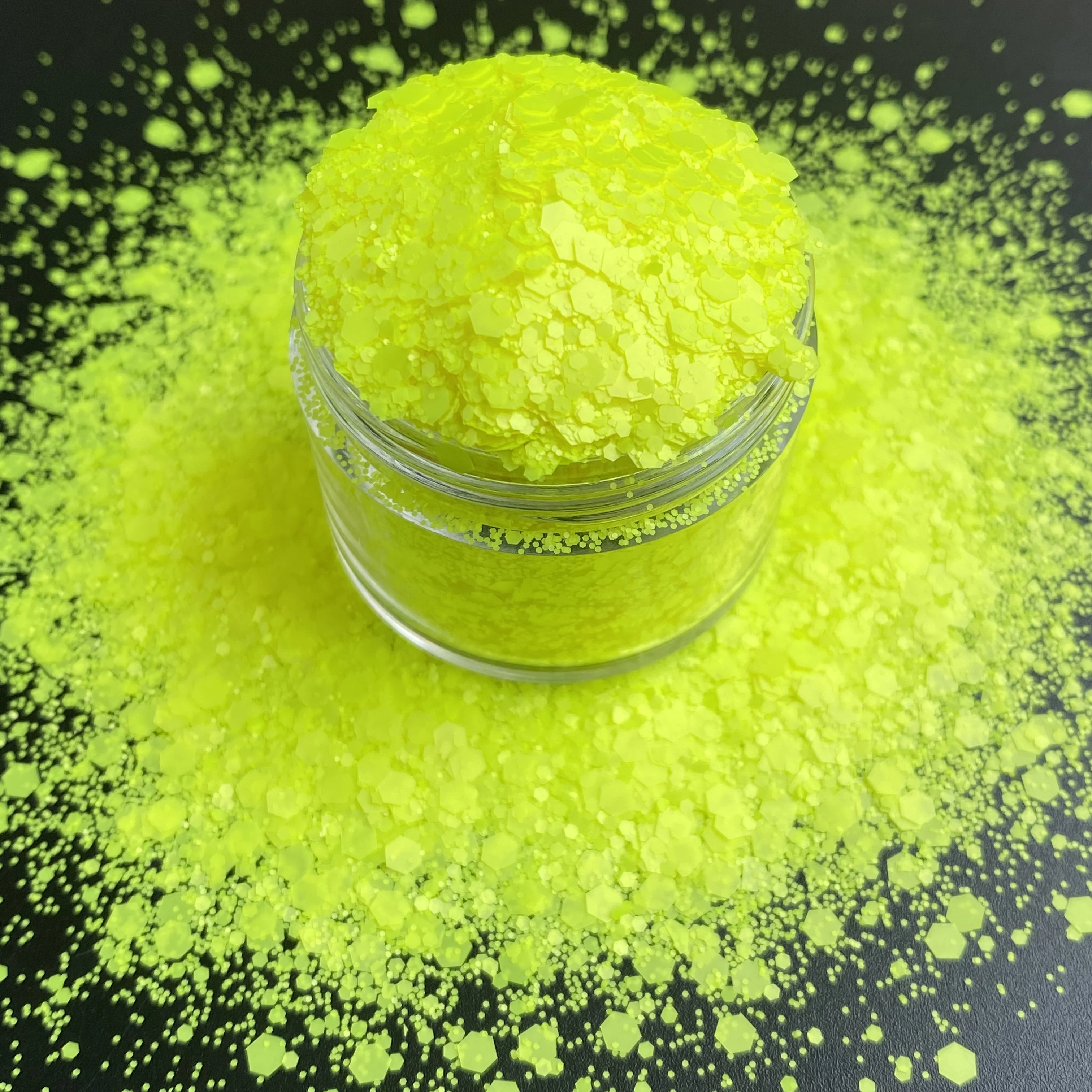 Shakers Confetti Neon Polyester Glitter Mix Nail Art Snow Global Tumblers 2oz (57g) Nail Powder Nail Glitter Nail Decoration Nail Decorations