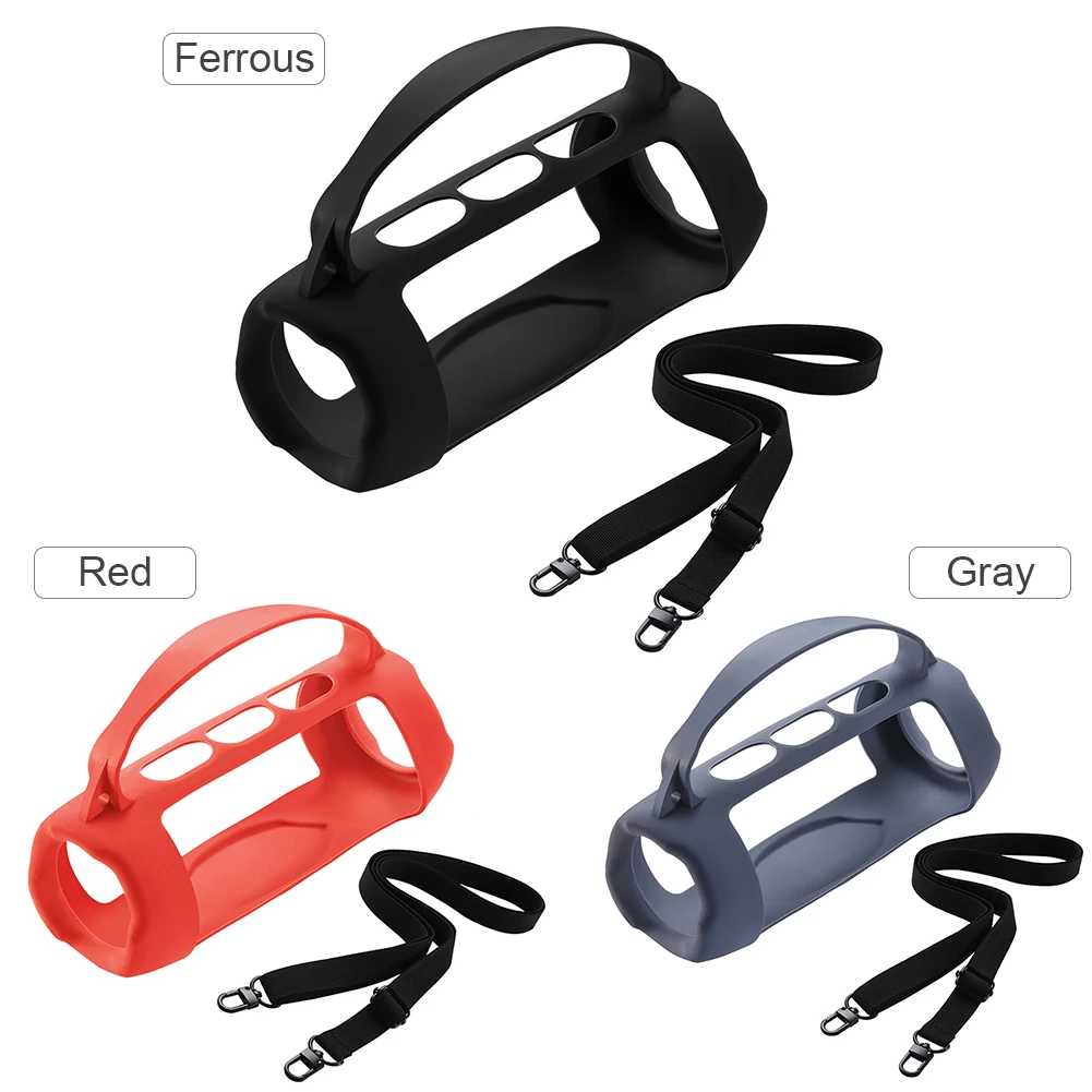 Silicone Cover Case Waterproof Travel Carrying Protective Gel Soft Skin Shockproof Anti Drop for JBL Charge 5 Wi-Fi Speaker