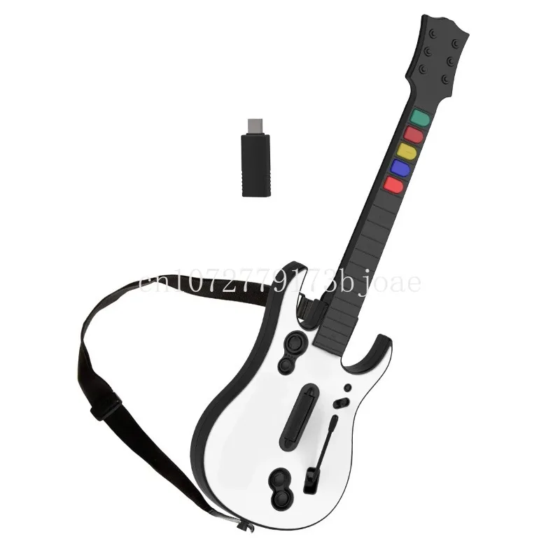 

Беспроводной игровой контроллер Guitar Hero, гитара Hero Rock band 2,4G, пульт дистанционного управления для гитары, консоль, геймпад 5 клавиш для ПК, PS3, ПК