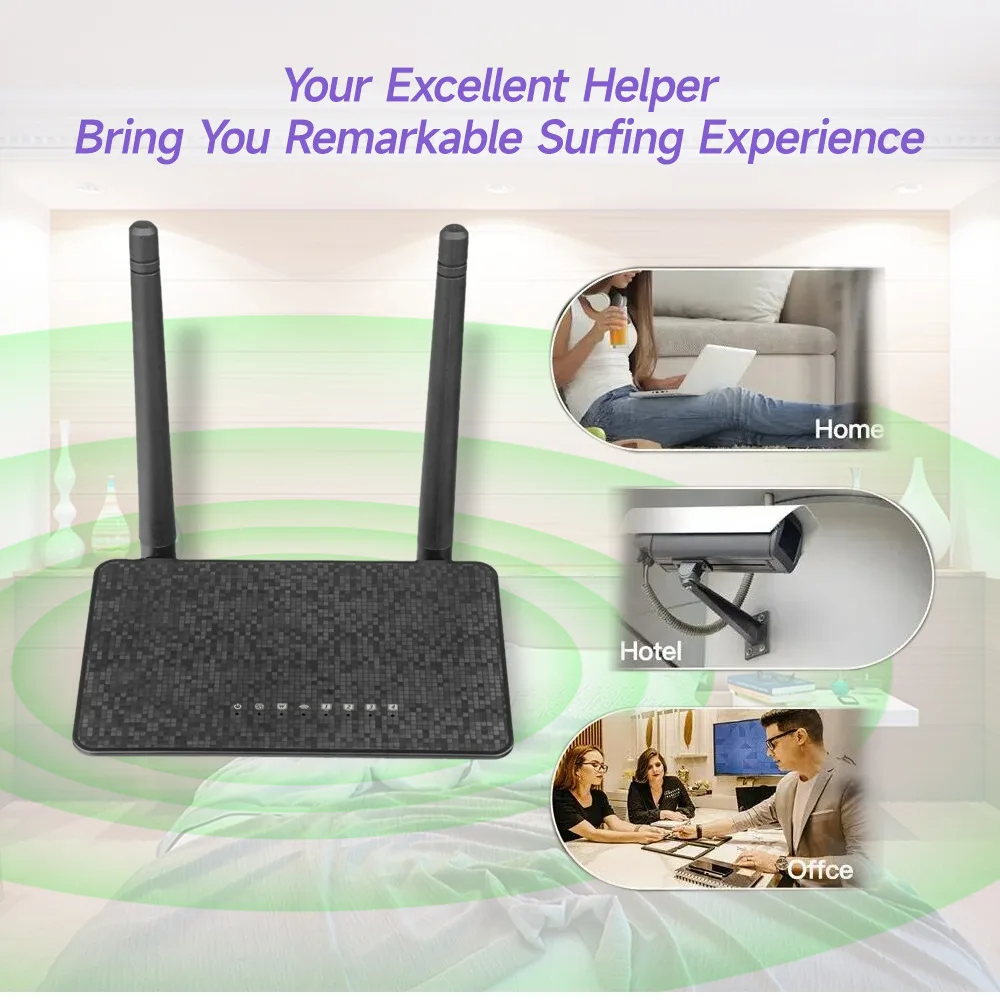 300M External Antenna Wireless Wifi Router Wide Coverage WiFi Repeater AP For Laptop Computer Phone TV Sitting Room Living Room - 3