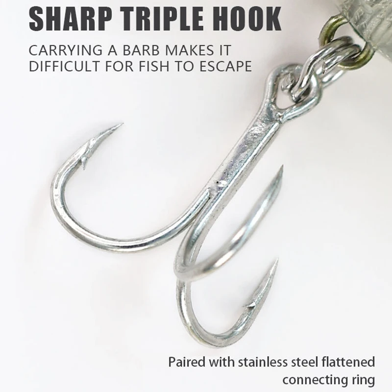 174mm/87g Multi Section Artificial Hard Bait  Slow Floating Fishing Lure for Pike Bass Swimbaits Fishing Lure with Treble Hooks