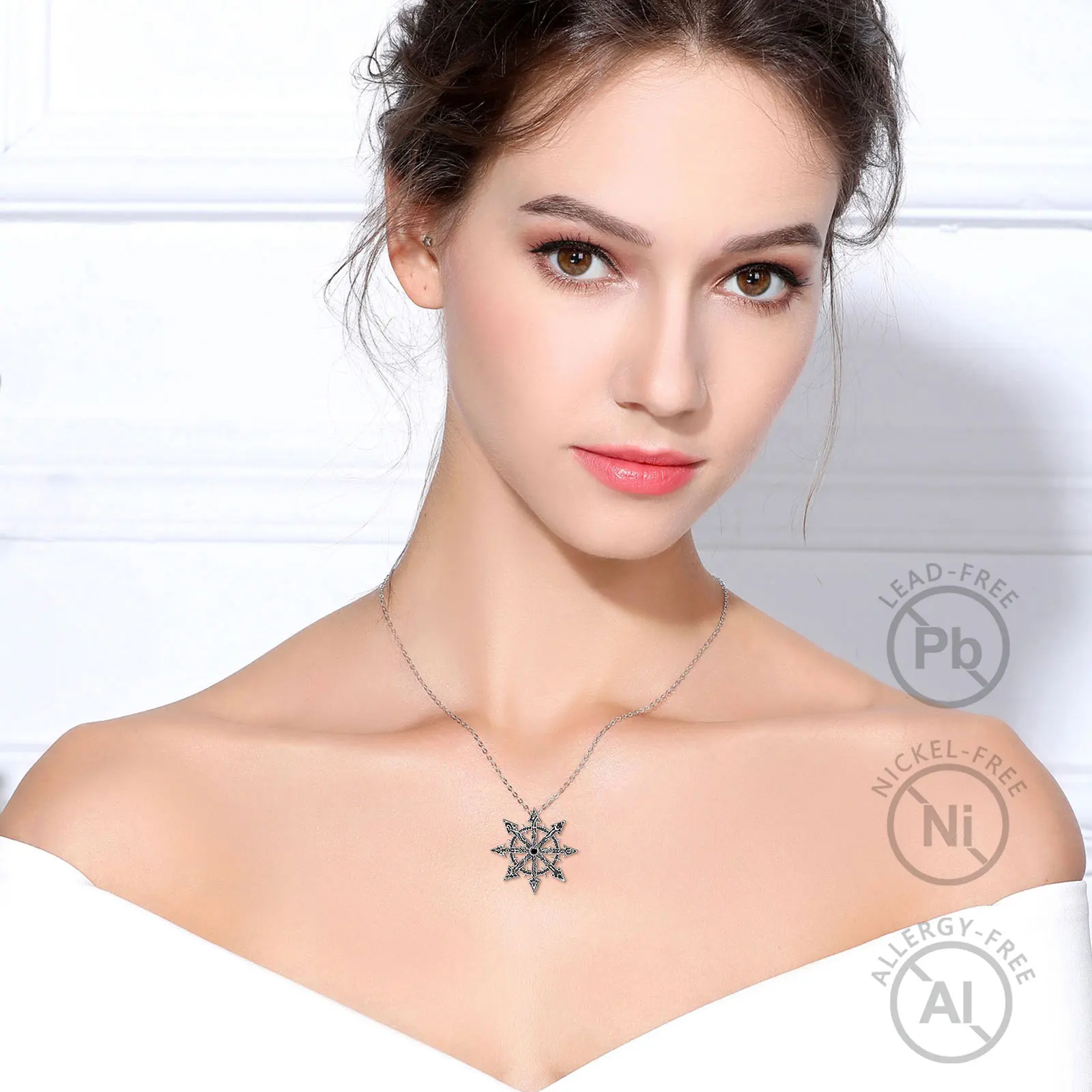 chaos ネックレス シルバー Eudora 925 Sterling Silver Chaos Star Pendant Chaos Star