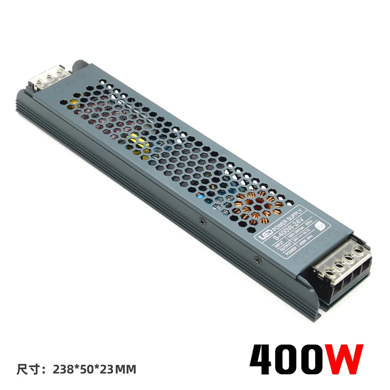 Universal LED Driver Power Supply Transformer for LED Strip Lights, 12V/24V DC, 60W-400W Capacity