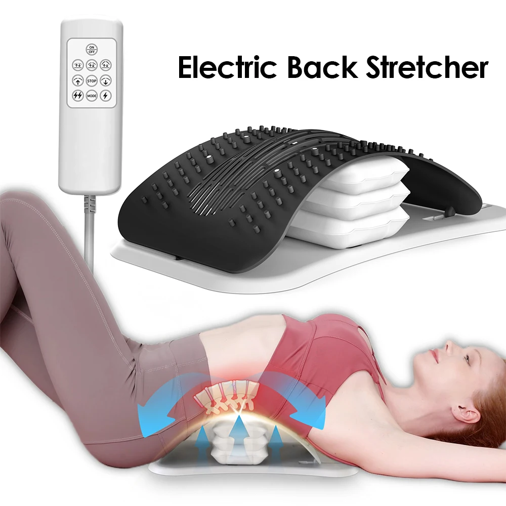 3 Modes Back Stretcher 15 Levels Electric Microcurrent Back Lumbar ...