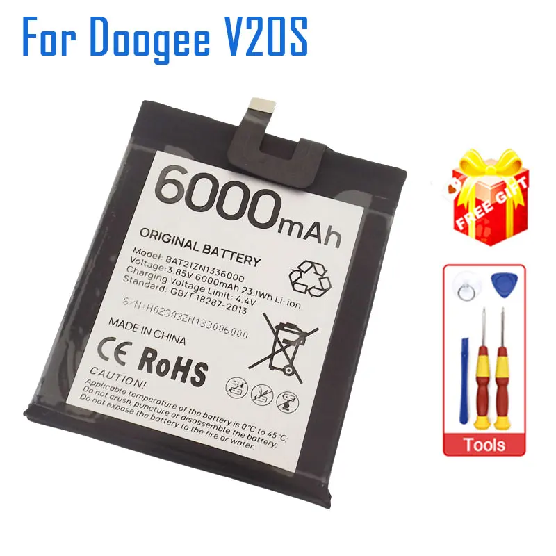 

Новый оригинальный аккумулятор DOOGEE V20S, встроенный аккумулятор для сотового телефона, аксессуары для ремонта батареи для смартфона DOOGEE V20S