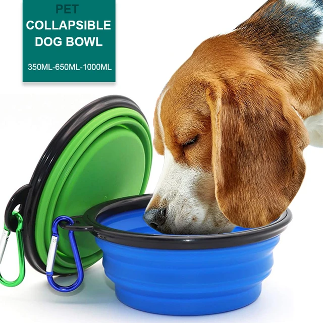 Feeders for Dogs Foldable Silicon Portable Feeding Drinking Dog Bowl for Travel Camping (350ML / 650ML / 1000ML) Feeders for Dogs Foldable Silicon Portable Feeding Drinking Dog Bowl for Travel Camping (350ML / 650ML / 1000ML)