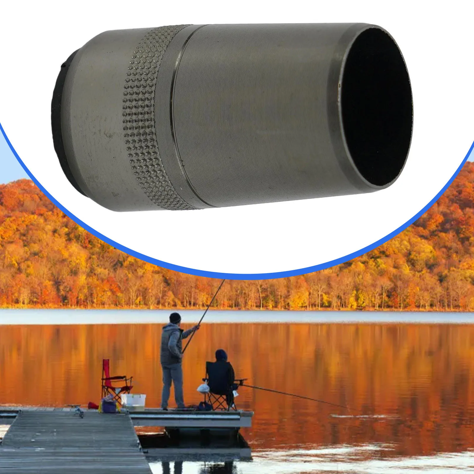

1pc Fishing Rod End Cap Rust-Resistant 15mm-30.5mm Inner Diameter Rod Tail Plug Aluminum Alloy Fishing Accessories