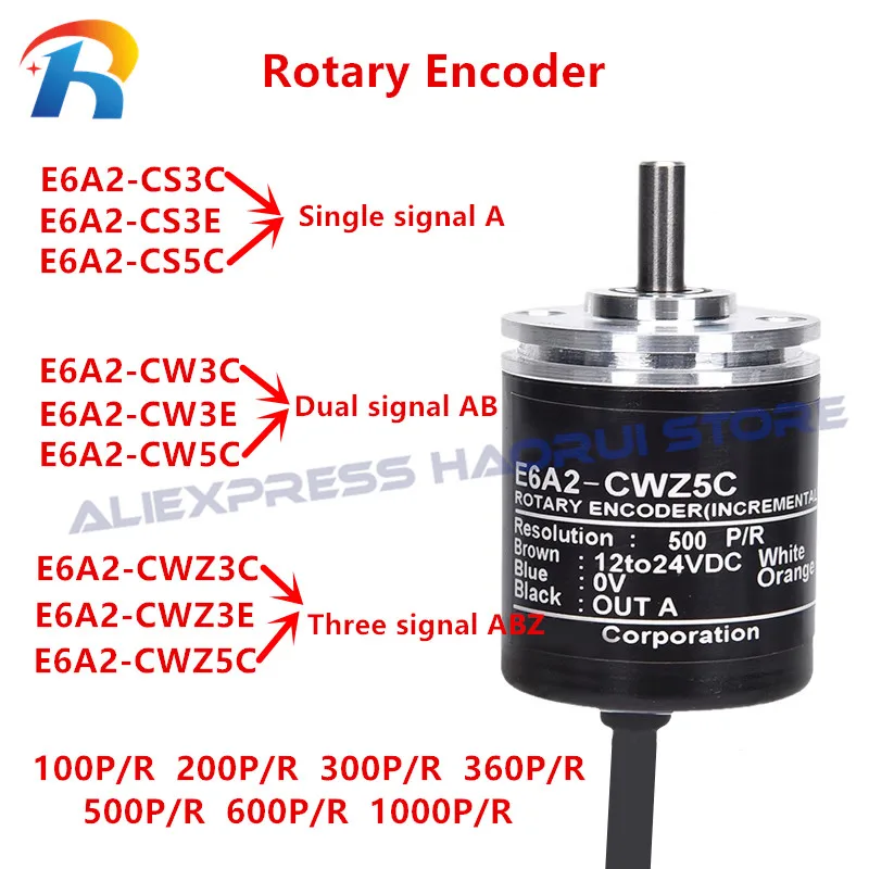 Codificador Rotativo E6a2 Cw3c Cw3c Cw3c Cw3c Cw3c E6a2-cw3e Cw3c E6a2-cwz3e Cwz3c Cwz3c Cwz5c 100 200 360 500 600 1000p r Dc524v
