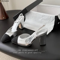 Sandales en cuir véritable pour femmes, talon super haut de 9,5 cm, bout rond, taille authentique 35-43, disponibles en différentes couleurs, bout rond 5