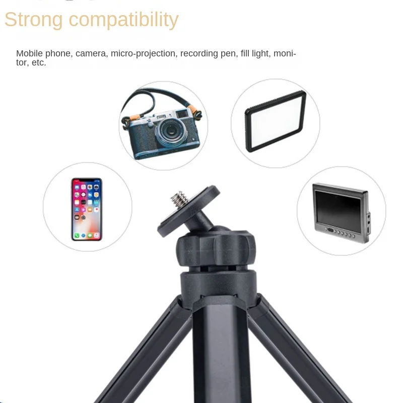 OllyMurs Mobile Phone Holder Desktop Tripod Lazy Mobile Phone Holder Micro Single Live Broadcast Photo Portable Selfie Holder 